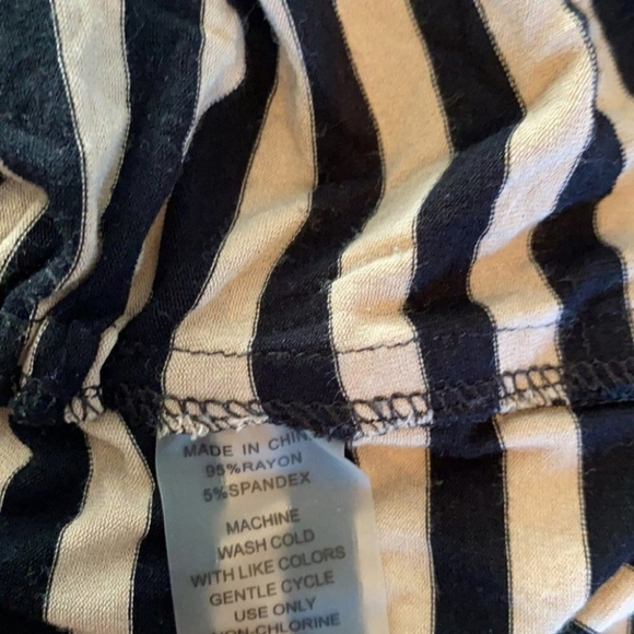 Vince Camuto striped ruched striped shirt long sz 2X - Picture 5 of 5